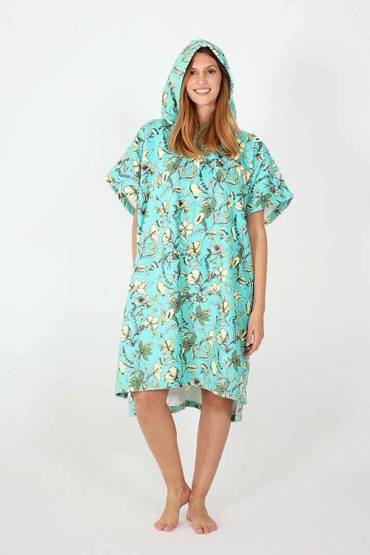 After Essentials Poncho Humming Birds - light green
