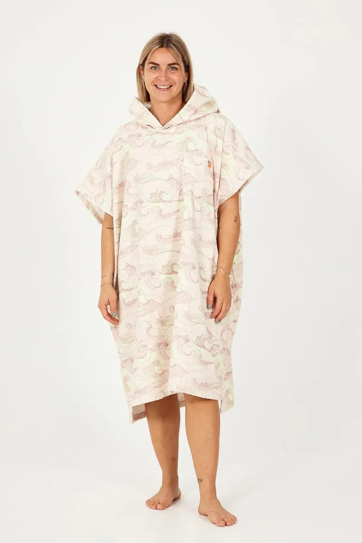 After Essentials Poncho Japan Waves