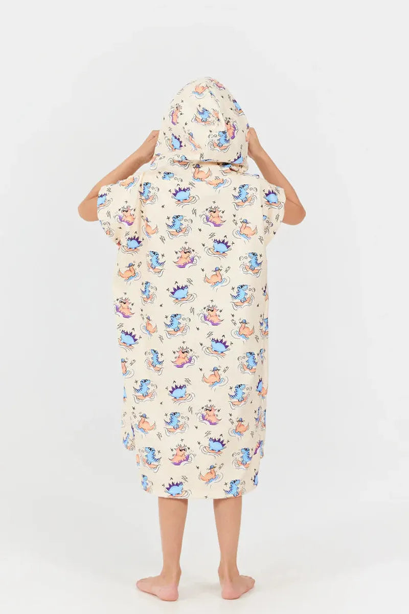 After Essentials Poncho Toddler Dino - Peach