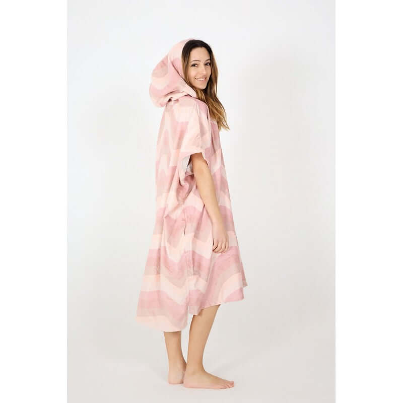 After Essentials Surf Poncho Ripple - candy