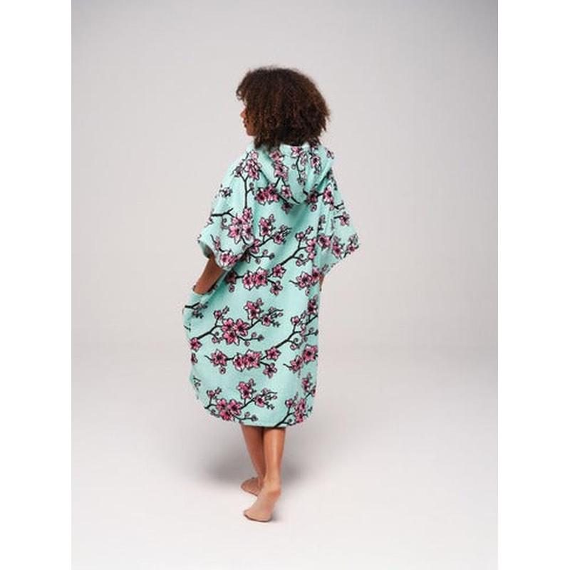 All IN Poncho Damen Beach Crew - Cherry Tree