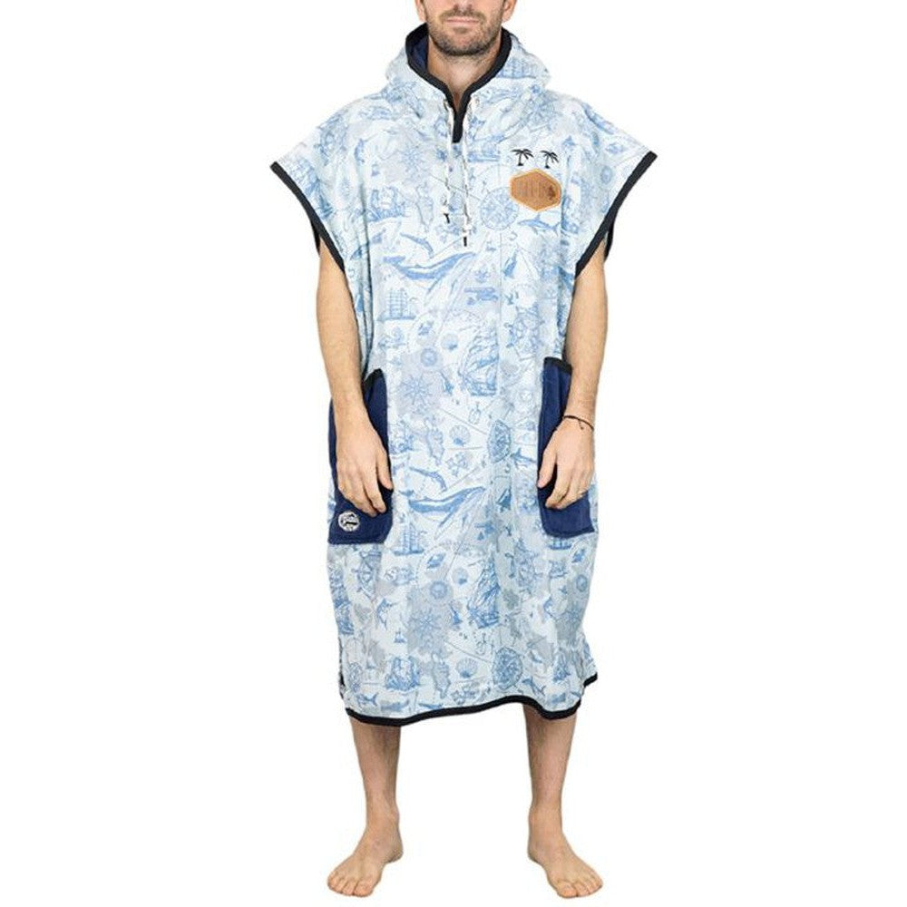 All-In Classic Poncho Marine Beach Crew