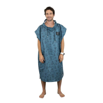 All-in Mikrofaser Bade Und Strand Poncho - storm