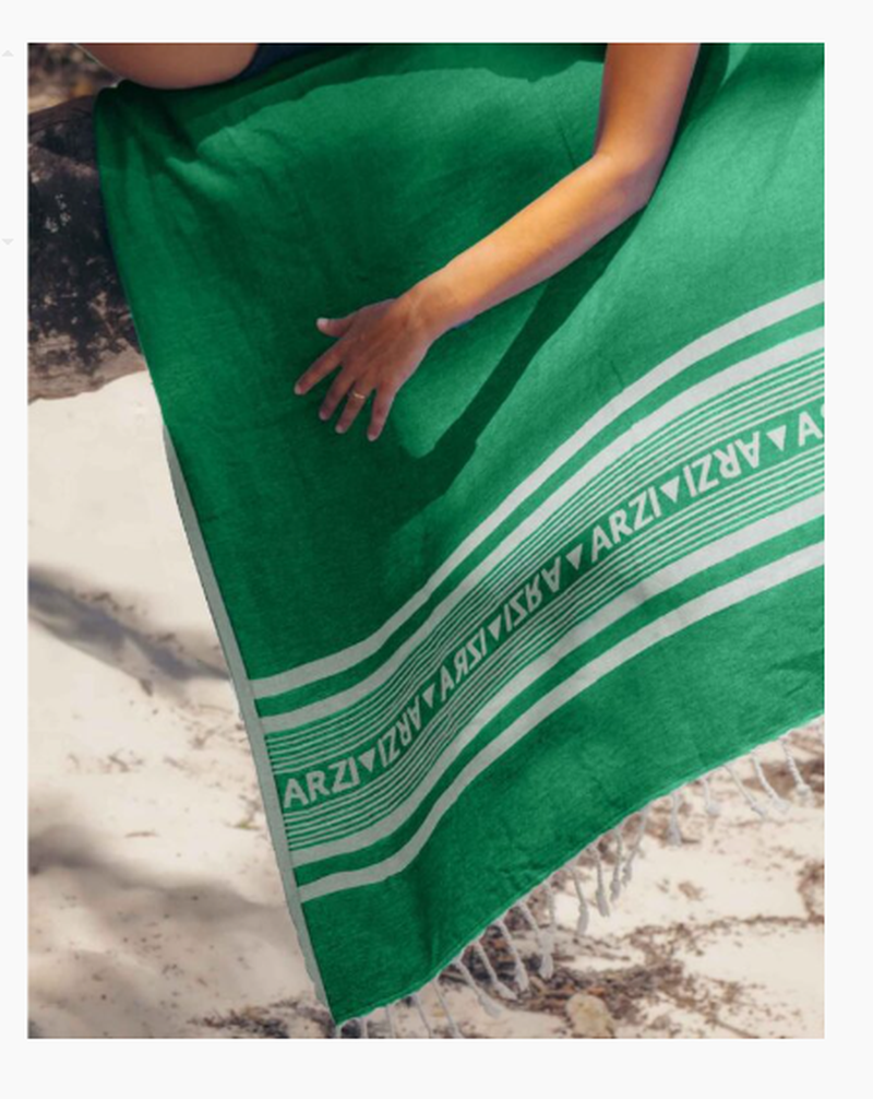 Arzi Beach Towel - Coco-Vert Green