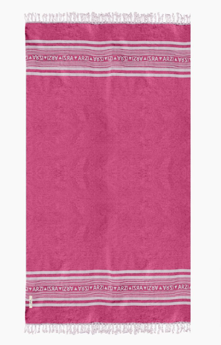 Arzi Beach Towel - sunrise pink