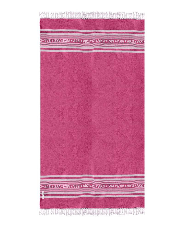 Arzi Beach Towel - sunrise pink