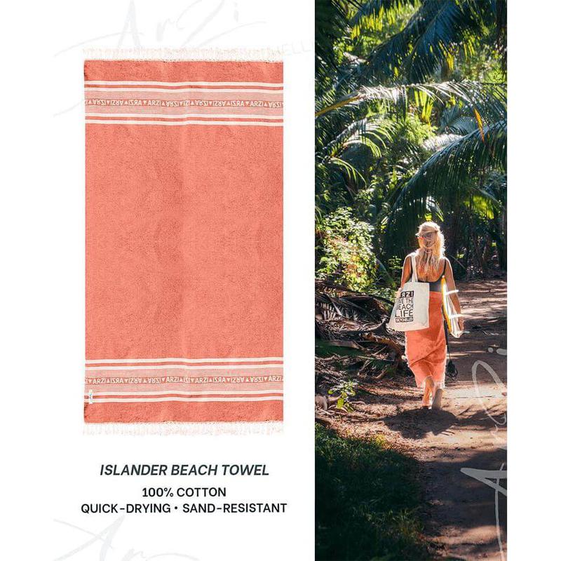 Arzi Beach Towel - tropical coral