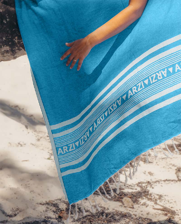 Arzi Beach Towel - tropical turquoise