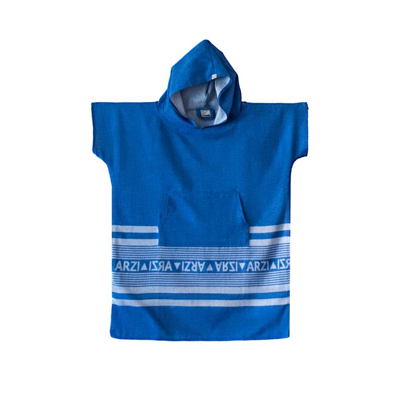 Arzi Hooded KIDS Poncho - SummerSky Blue