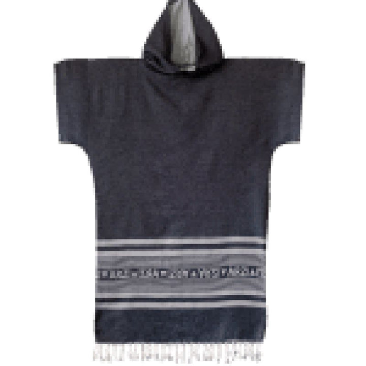 Arzi Hooded Poncho - Granitic Grey