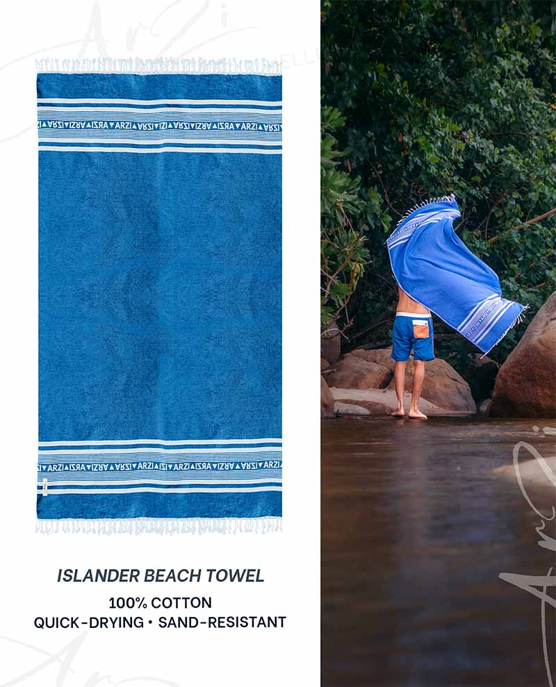 Arzi Islander Beach Towel - SummerSky Blue