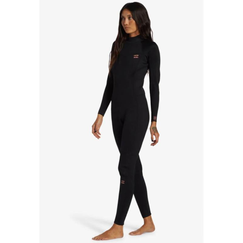 Billabong Damen 3/2 Foil Backzip Neoprenanzug - Schwarz