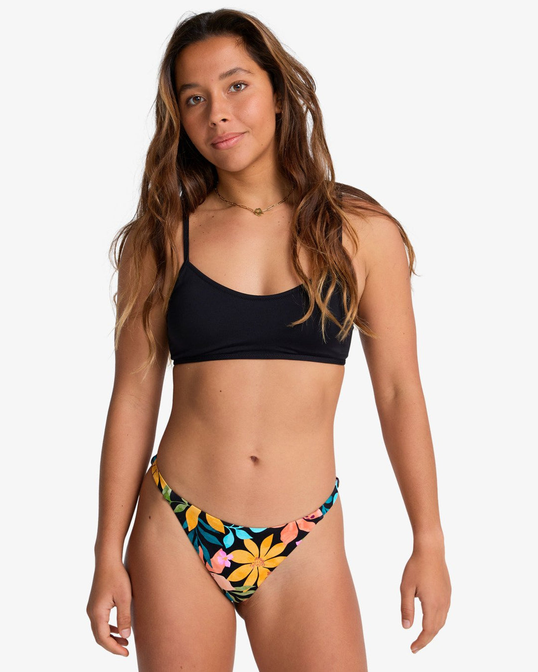 Billabong Damen Bikini Bottom Sol Searcher - Black Pebble