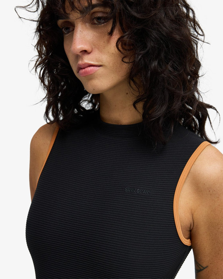 Billabong Damen Bikini Tanlines High Neck Glider 1Pc - Black