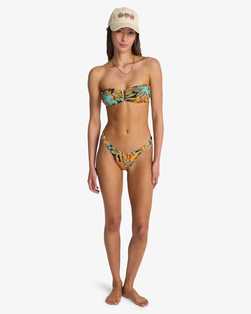 Billabong Damen Bikini Top Des Tropiques - Bandeau - Black Multi