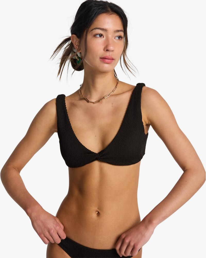 Billabong Damen Bikini Top Summer High Twist - Black Pebble