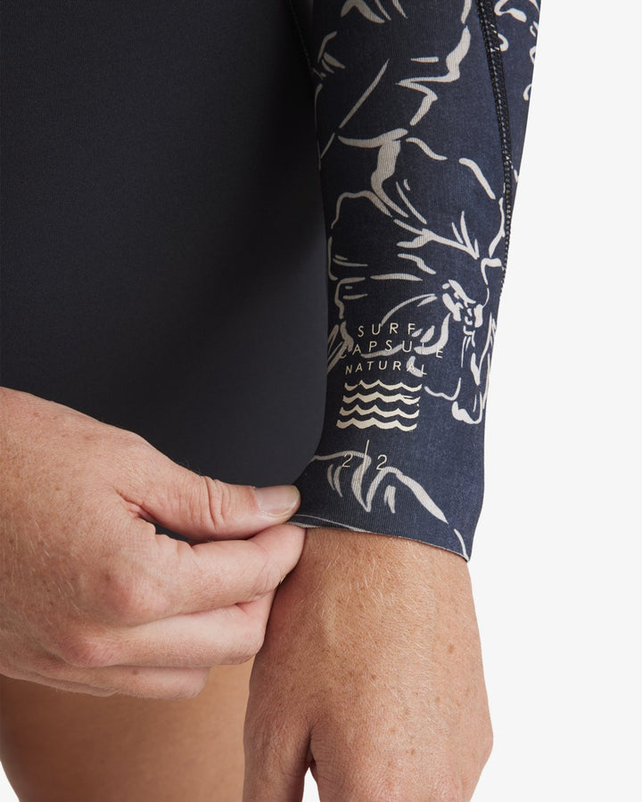 Billabong Damen Langarm Shorty Spring Fever Natural - black pebble