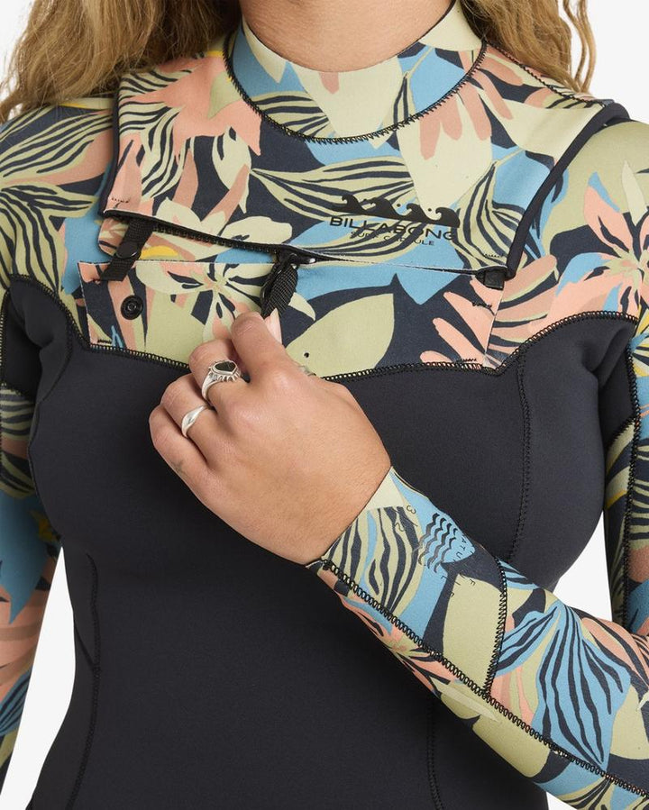 Billabong Damen Neoprenanzug 3/2 Salty Dayz Natural - Black Tropical