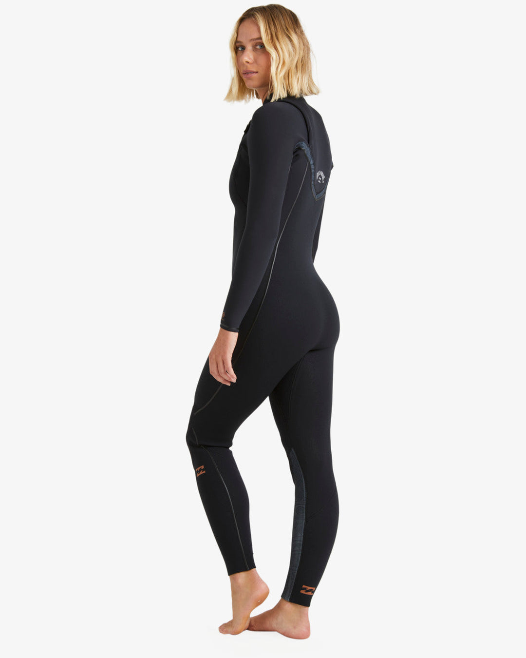 Billabong Damen Neoprenanzug 4/3 Furnace Natural Chestzip - Black Tiki