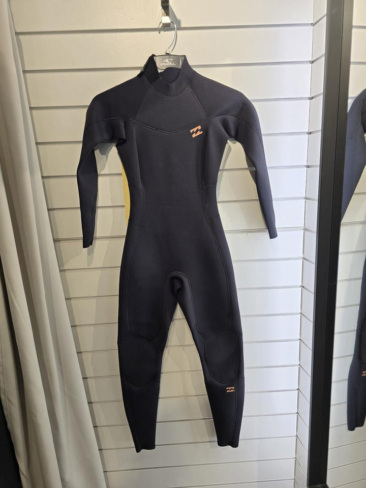 Billabong Damen Neoprenanzug Foil 3/2mm Backzip - Black Grösse 8 (Miete)