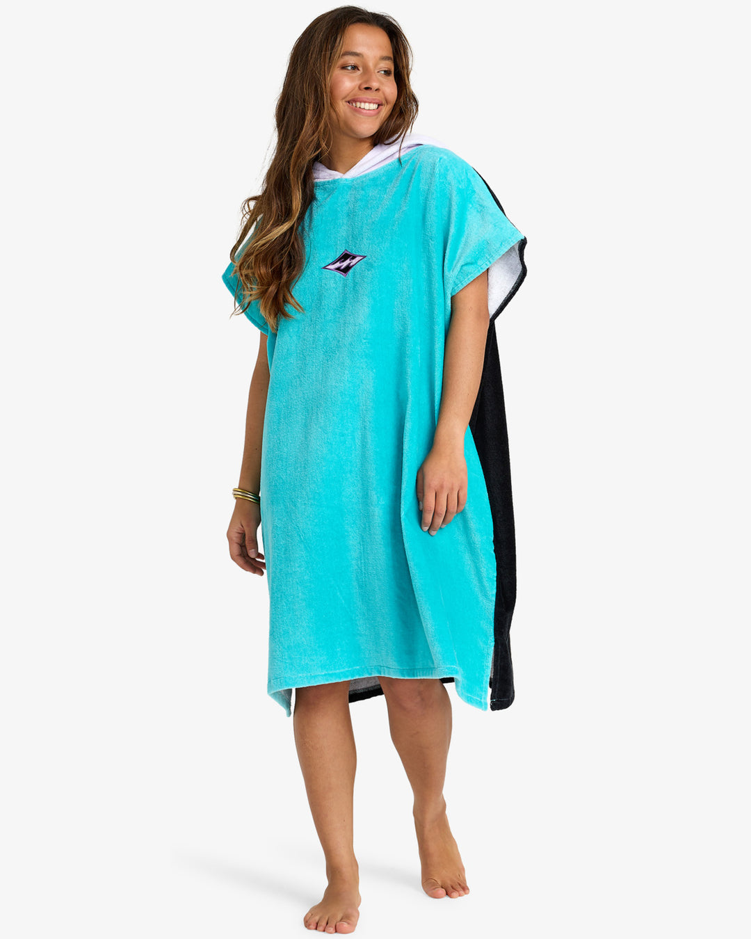 Billabong Damen Poncho Hooded - Aqua Haze