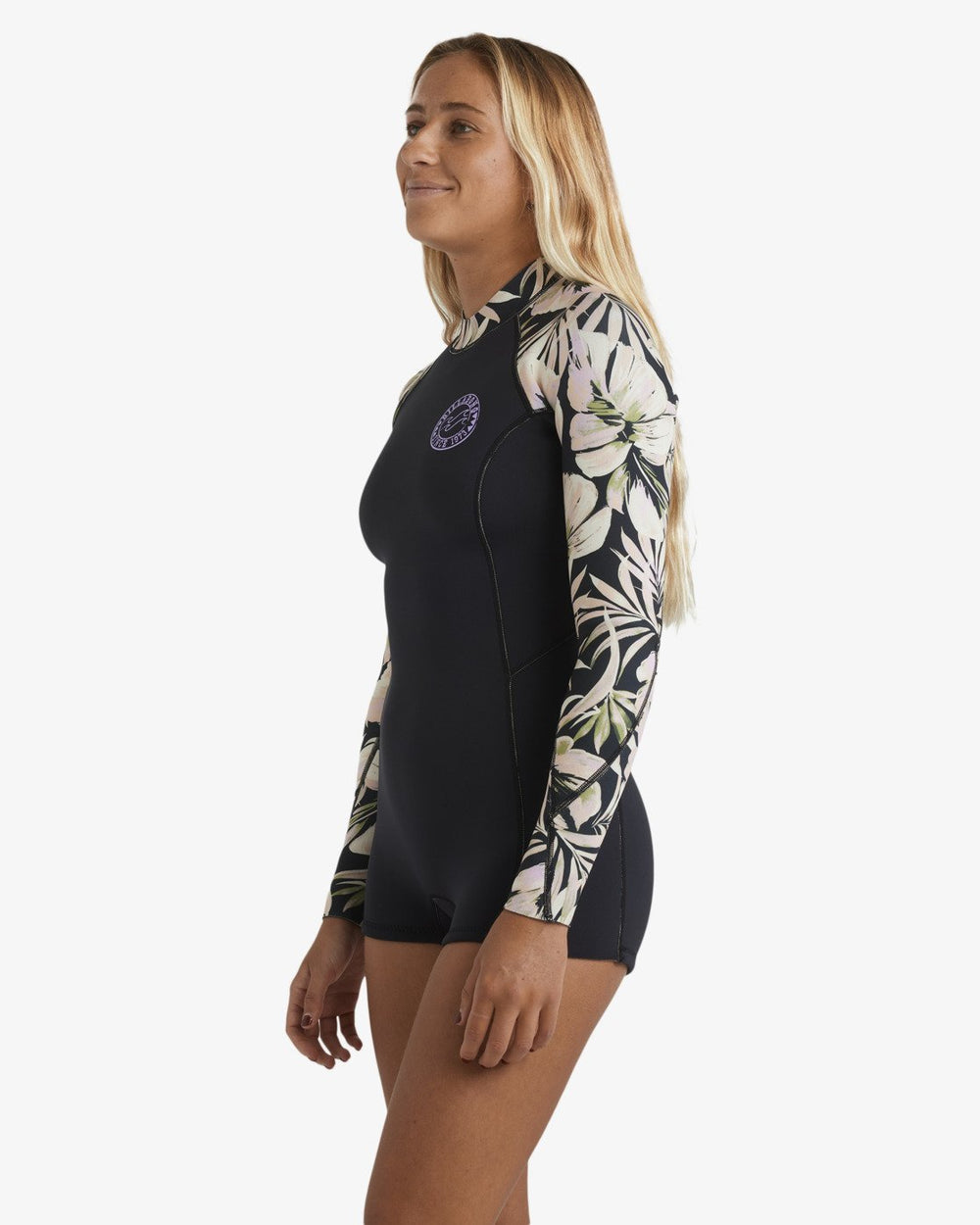 Billabong Damen Springsuit Fever Natural 2/2mm - Black Floral