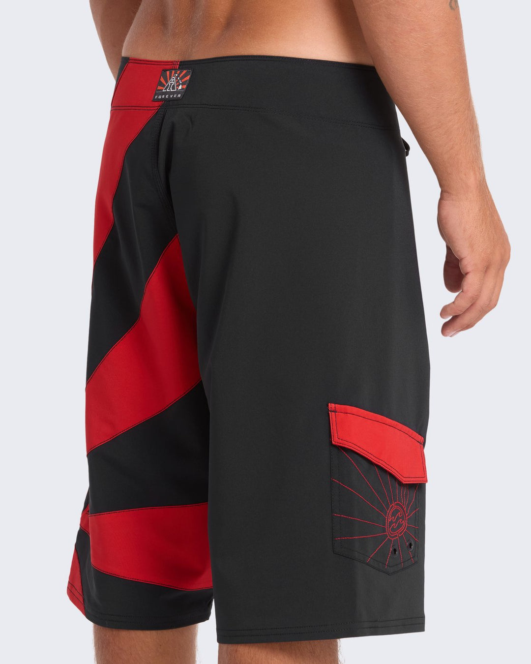 Billabong Herren Boardshorts A.I. Rising Sun Pro 22" - Black/Red