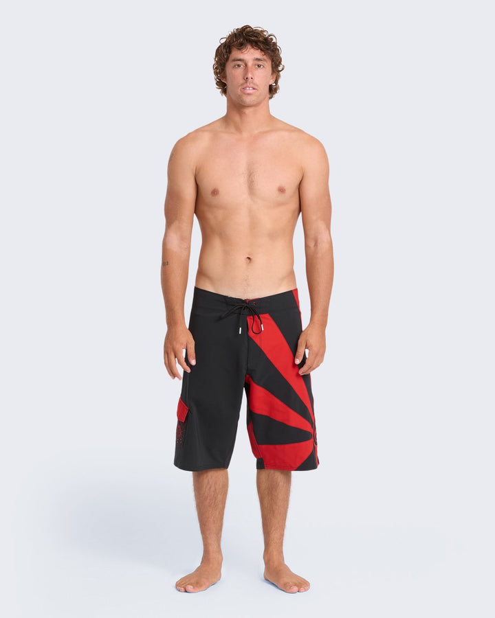 Billabong Herren Boardshorts A.I. Rising Sun Pro 22" - Black/Red