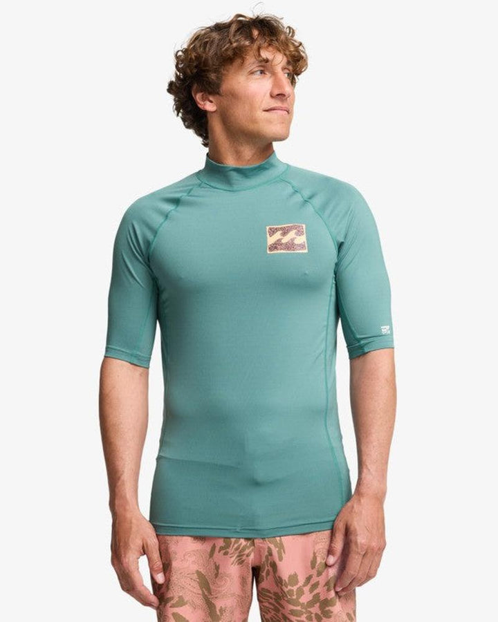 Billabong Herren Lycra Re Issue Kurzarm - Sea Green