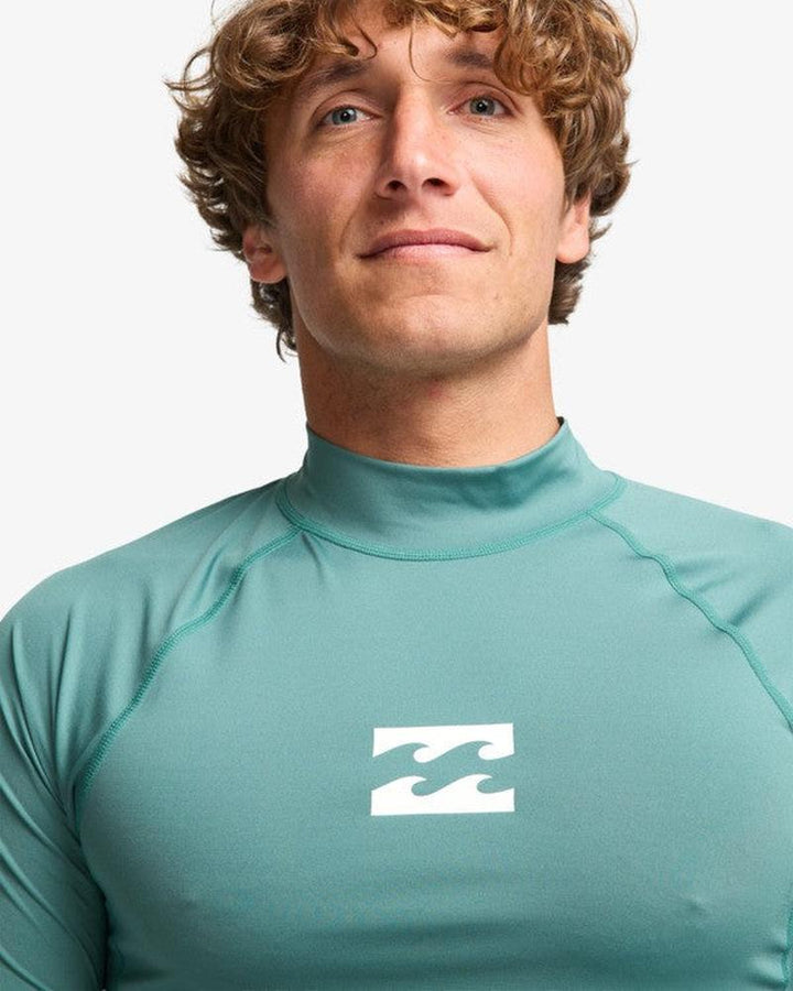 Billabong Herren Lycra Waves All Day Langarm - Sea Green