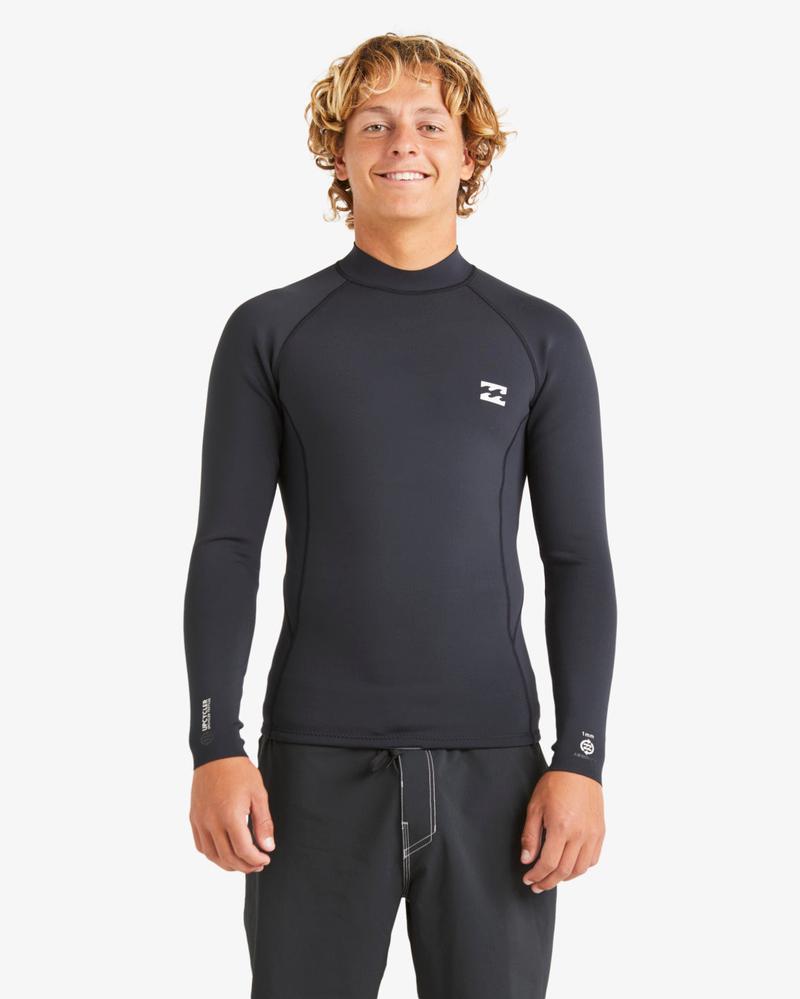 Billabong Herren Neopren Top 1/1 Absolute Natural Langarm - Black