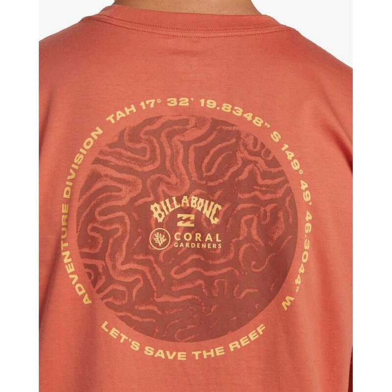 Billabong Herren Shirt Coral Gardeners Brain - Coral