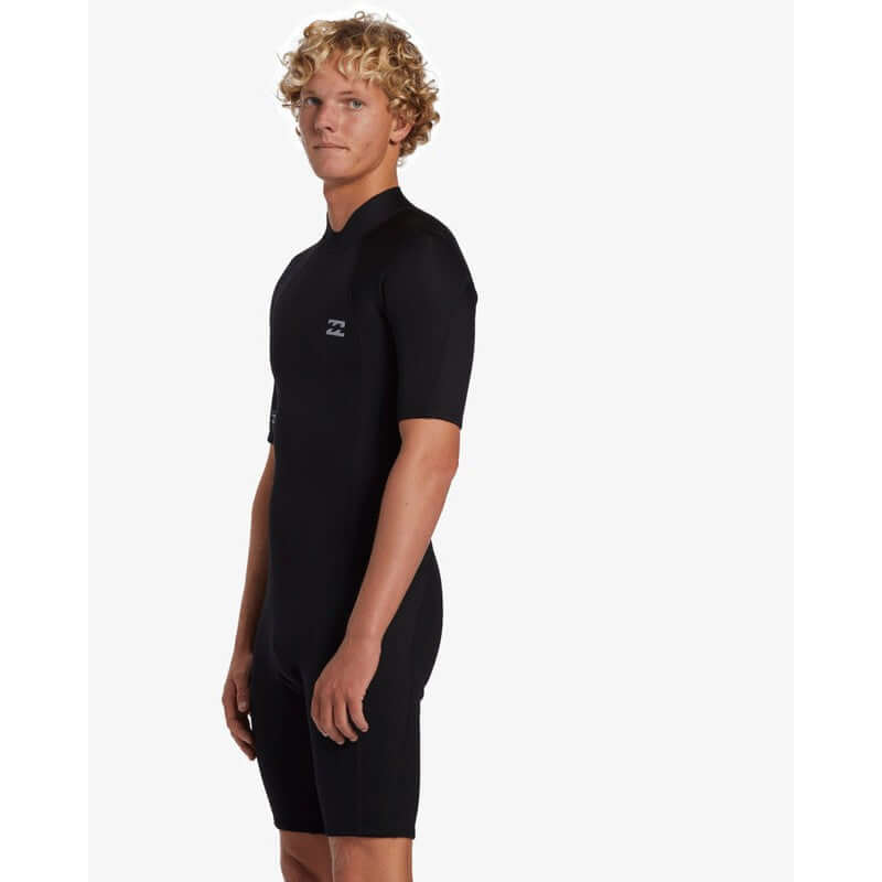 Billabong Herren Shorty Foil 2/2mm Backzip - black L (MIETANZUG)