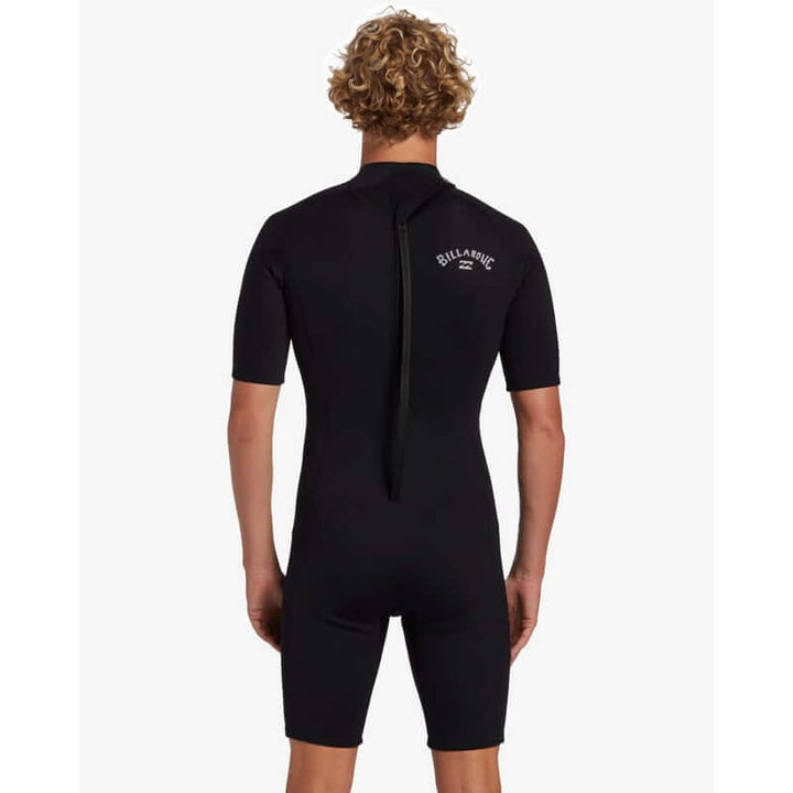 Billabong Herren Shorty Foil 2/2mm Backzip - black L (MIETANZUG)