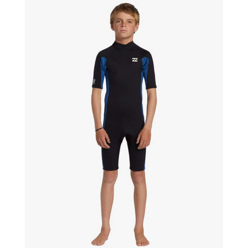 Billabong Kinder 2mm Ärmelloser Back Zip Springsuit Foil - Mid Blue