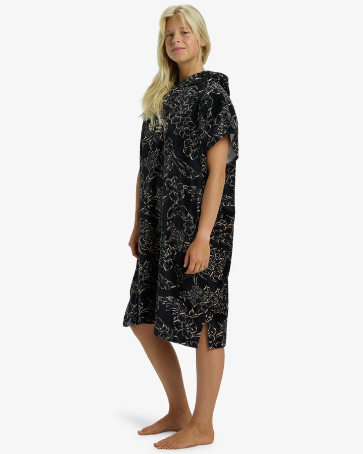 Billabong Poncho Hooded Towel - black pebble