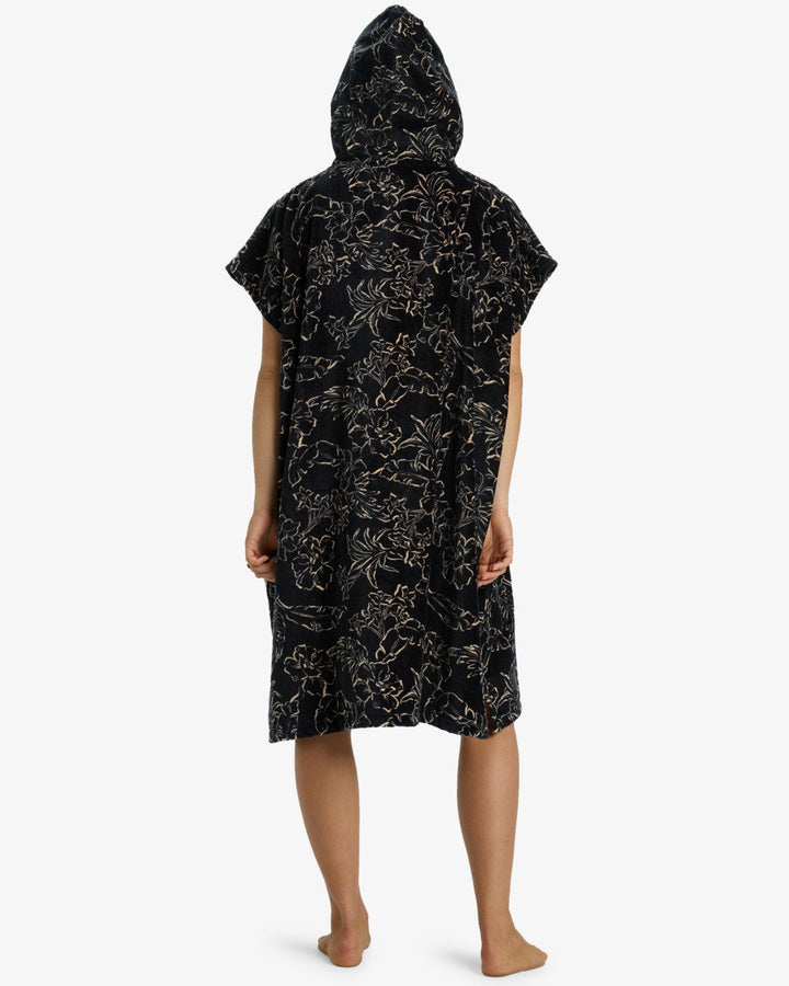 Billabong Poncho Hooded Towel - black pebble