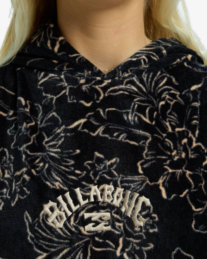 Billabong Poncho Hooded Towel - black pebble