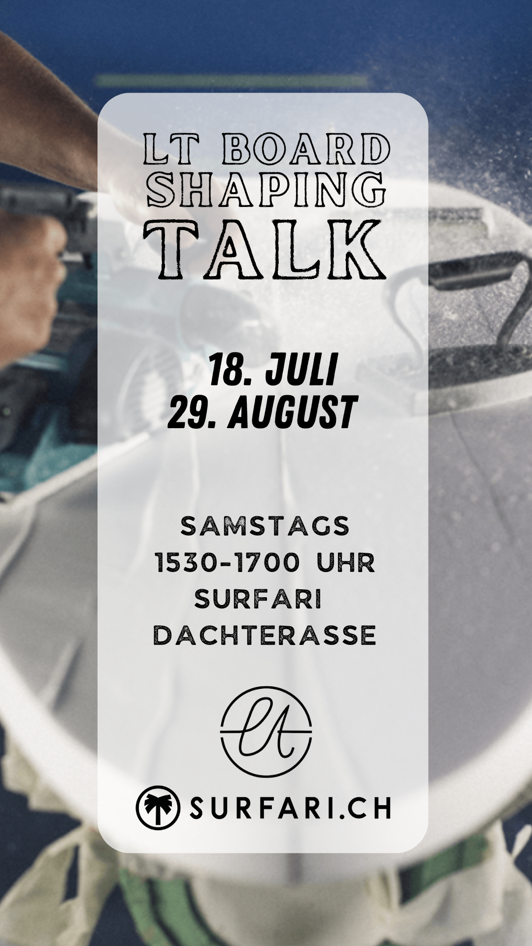 Boardshaping Talk by LT Shapes 2026