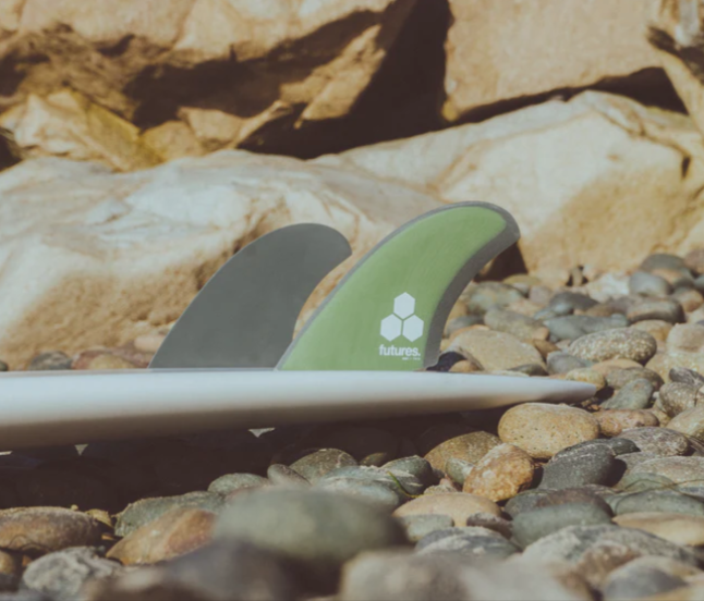 Futures BMT Britt Merrick Twin Fins - vert/gris