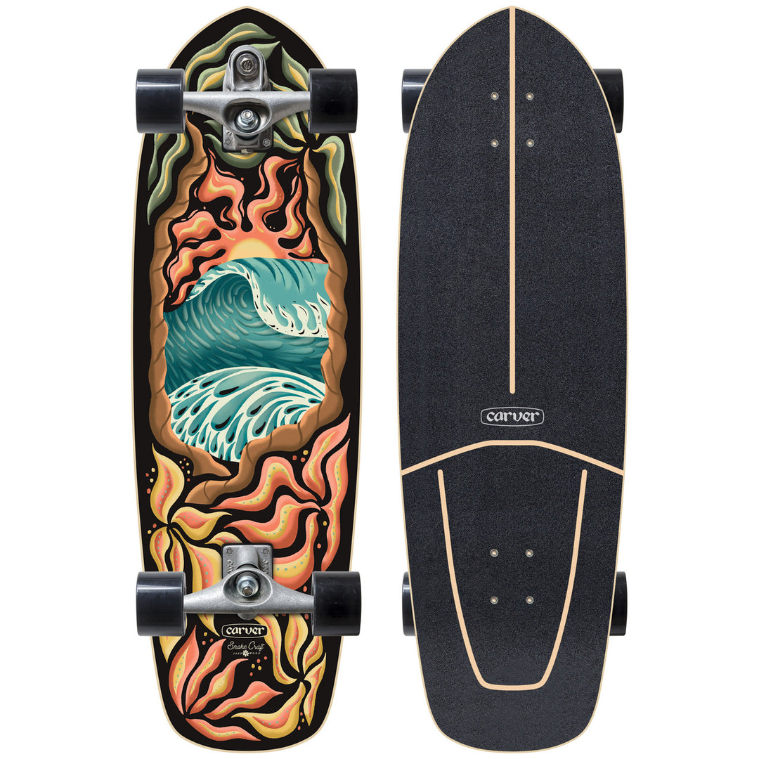 Carver Skateboard 32" Psychedelic Sunset C7 (Complete)