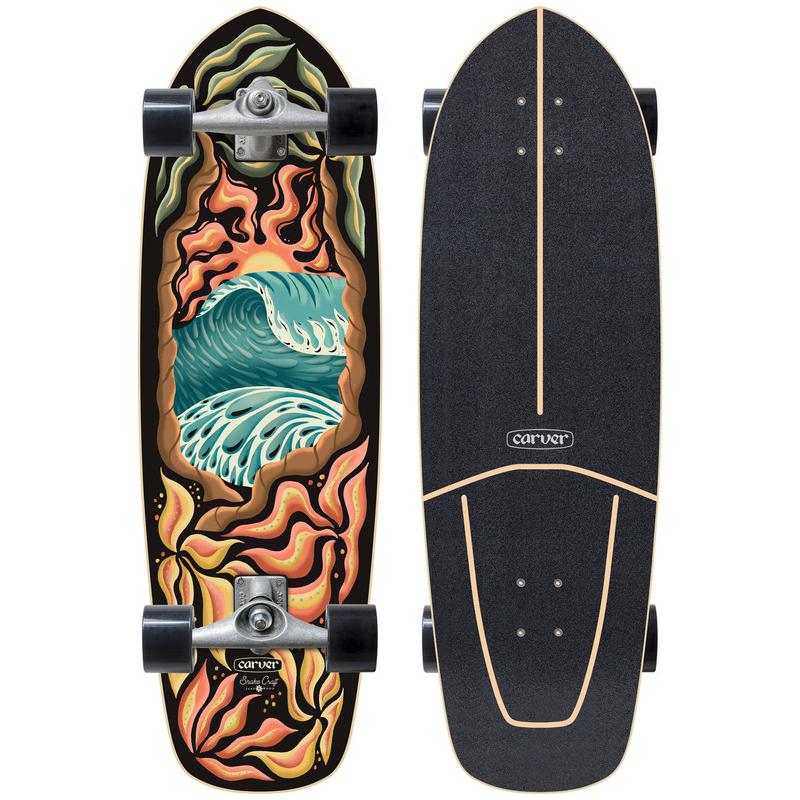 Carver Skateboard 32" Psychedelic Sunset (nur Deck)