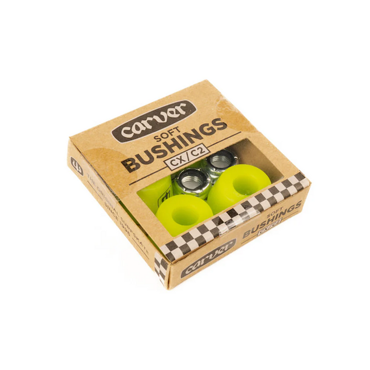 Carver Skateboard Bushings CX/C2 Soft - fluoro green