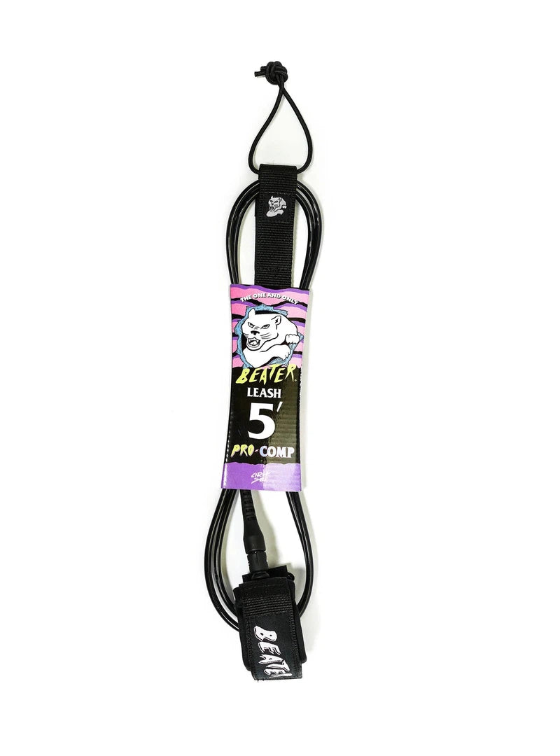 Catch Surf Beater 5'0" Pro Comp Leash - Black