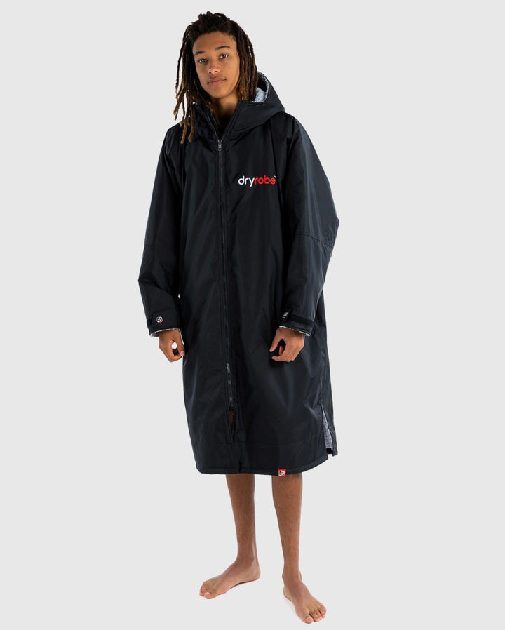 Dryrobe Poncho Advance Langarm V3 - black / grey