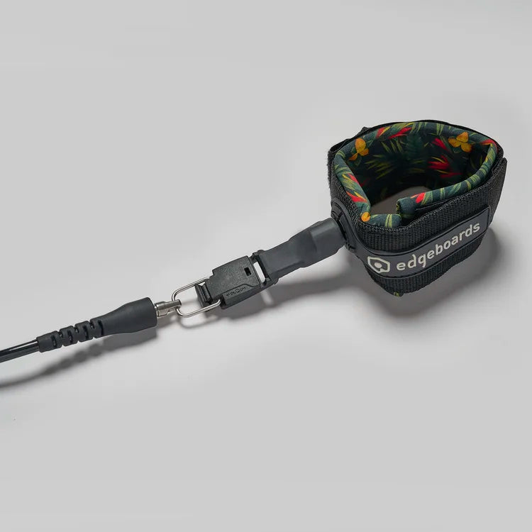 Edgeboards 6'0 Leash + releash montiert - schwarz