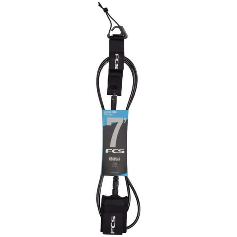 FCS 7'0" Regular Classic Leash - Black/Tranquil Blue