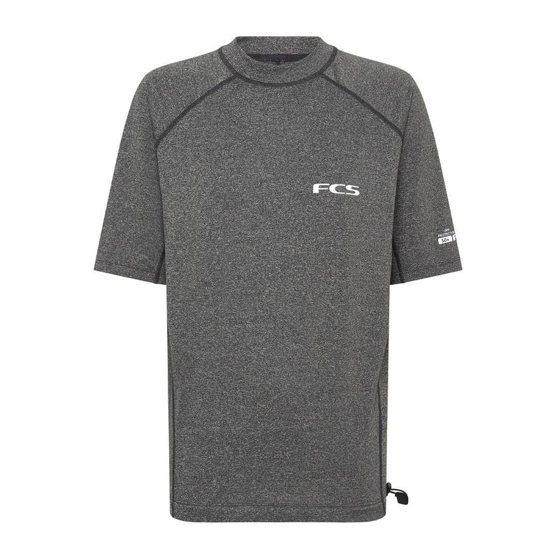 FCS Herren Lycra Kurzarm Essential Rashguard - Heather Grey