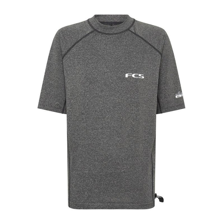 FCS Herren Lycra Kurzarm Essential Rashguard - Heather Grey