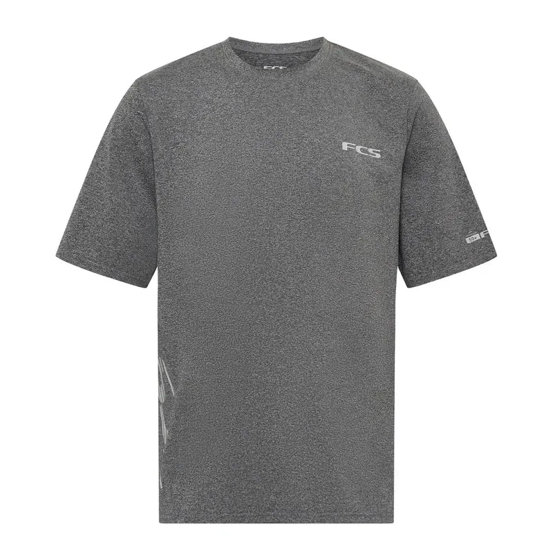 FCS Herren Lycra Kurzarm UV Surf Tee - Heather Grey